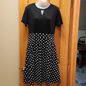 Black and White Polka Dot Dress